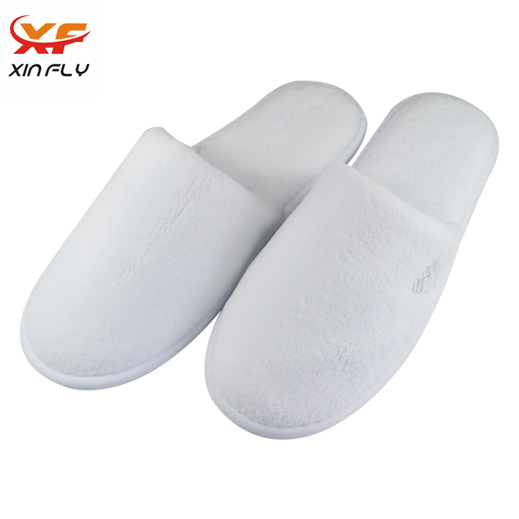 washable coral fleece hotel slippers for guest - Yangzhou Xinfly ...